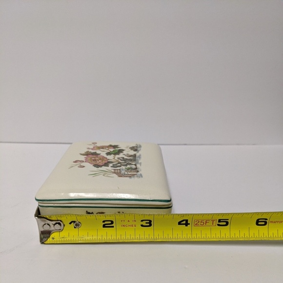 Wedgwood Eastern Flowers China Rectangular Trinket Dish 5" Made in England - Picture 8 of 8